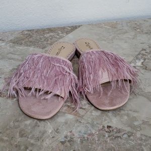 Zigi NY Taylah Flat Sandals In Blush